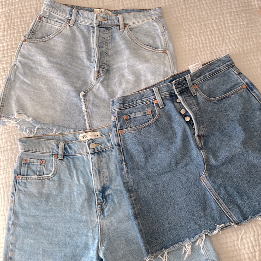 Jean skits shorts lot